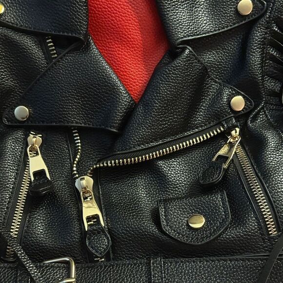 FRINGE MOTORCYCLE JACKET BACKPACK/HANDBAG - Picture 7 of 7